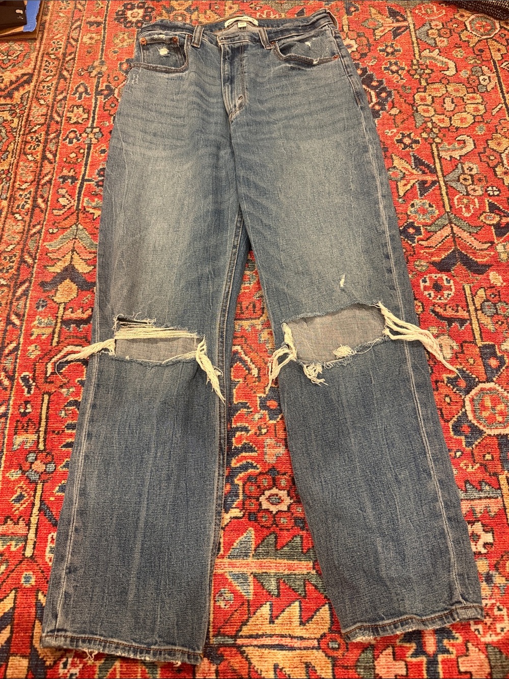 Abercrombie & Fitch ultra high rise ankle straight